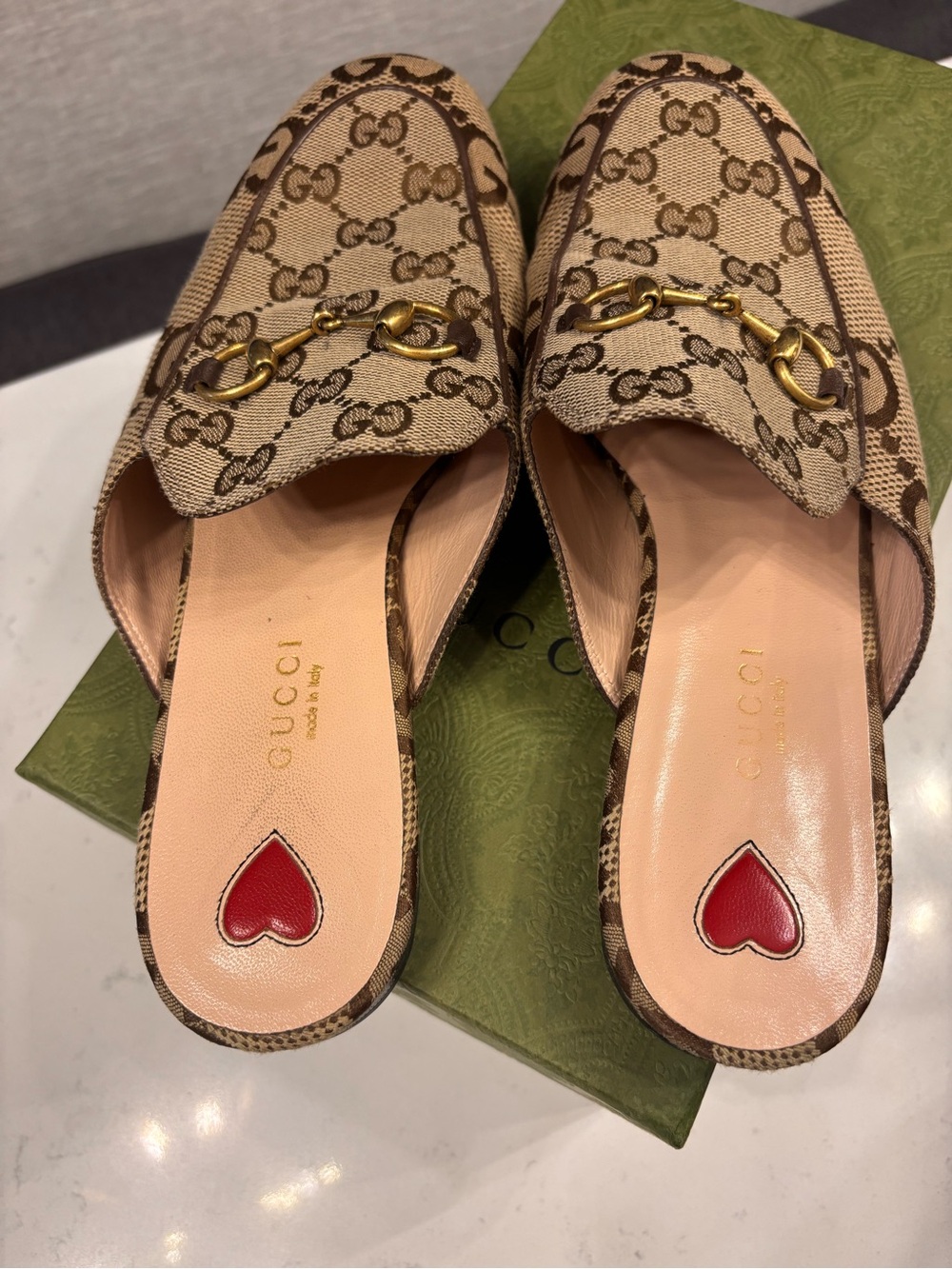 Gucci Jumbo GG Princetown Mules 7 1/2 - Picture 3 of 6